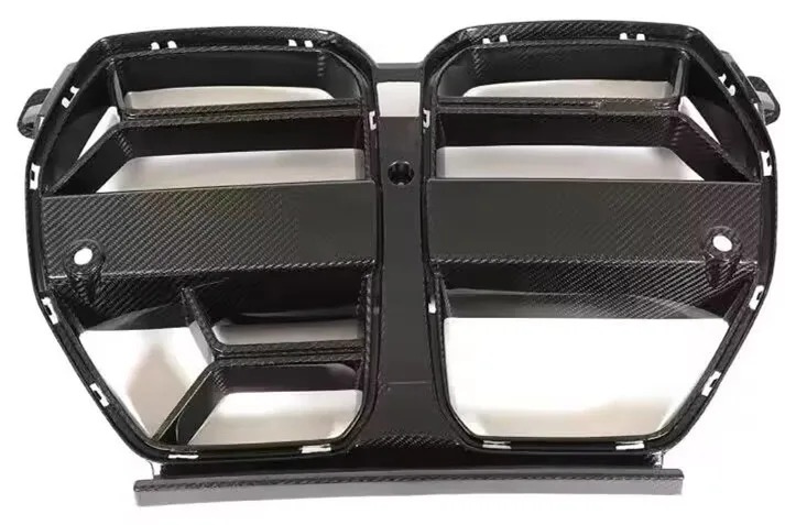 LED Dry Carbon Fiber Car Front Bumper Grilles CSL Style For  G80 G81 M3 G82 G83 M4 2020-2025 Hood Racing Grille ACC Vent Trim